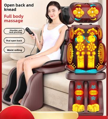 Massaggiatore per Collo e Schiena con Calore Regolabile Cuscino per Sedia Massaggiante per Tutto il Corpo Impastante Shiatsu Sedile Portatile Massaggiante Regalo