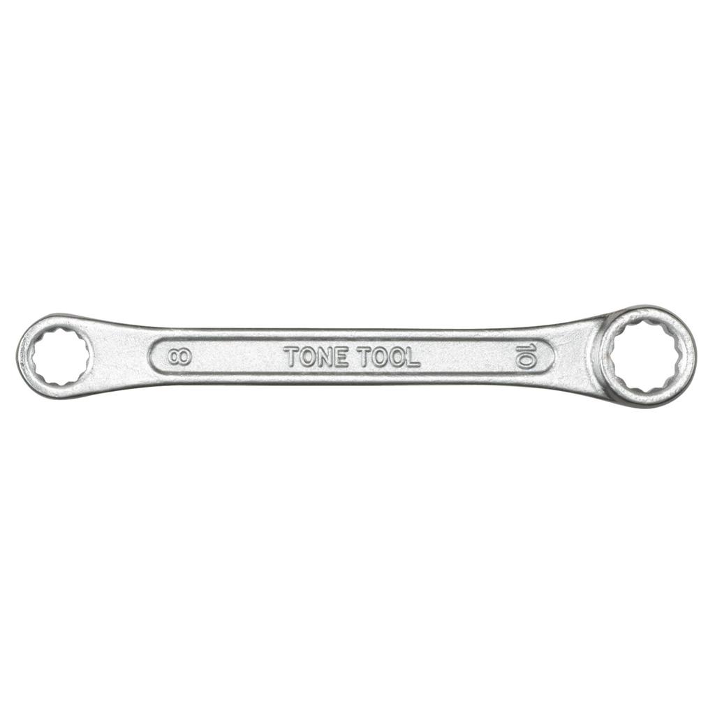 TONE Short Combination Wrench 8 x 10 mm (Straight) HPM03-0810, (Wrench Size)