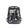 Zaino Trasparente in PVC per Studenti con Design Impermeabile per Viaggi Casual e Laptop da 15 pollici