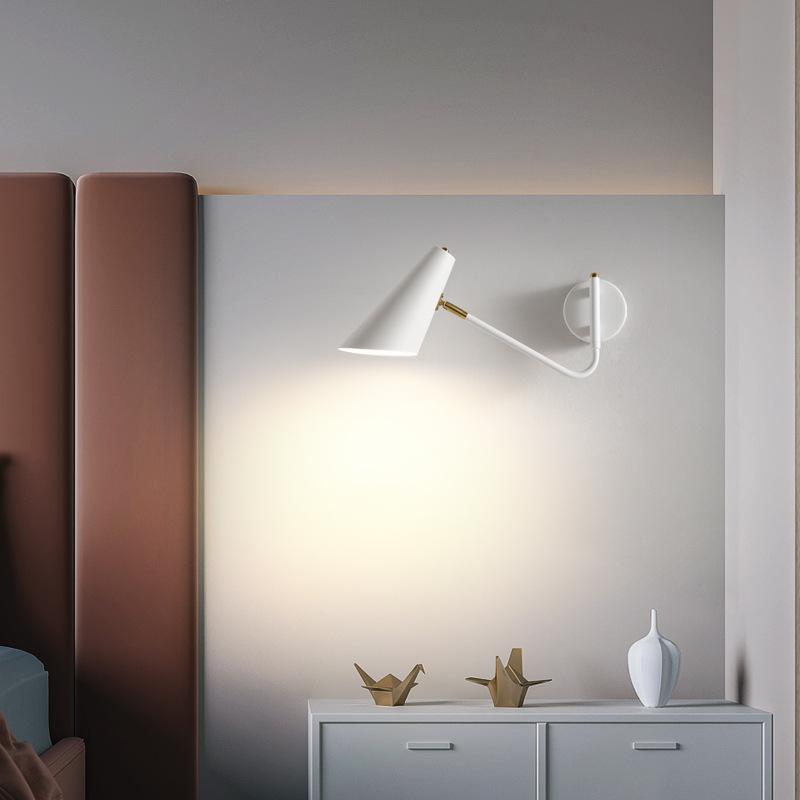 Industrial Folding LED Wall Lamp With Switch Vintage Adjustable Swing Long Arm E27 Bedside Decor Lighting Sconce Reading Lights