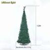 Warm White Lights Folding Christmas Tree Pre-Decorated Collapsible Holiday Tree  Festive Decor