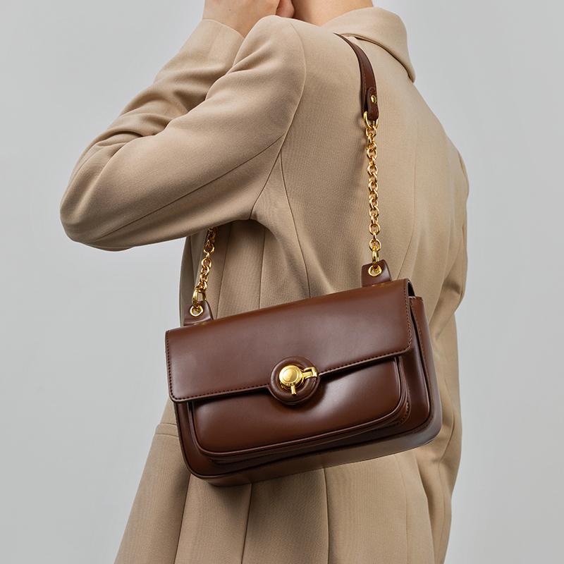 

VENOF 2022, дизайнерская роскошная модная сумка через плечо из мягкой кожи, сумка через плечо для женщин, однотонная сумка-мессенджер с цепочкой и клапаном