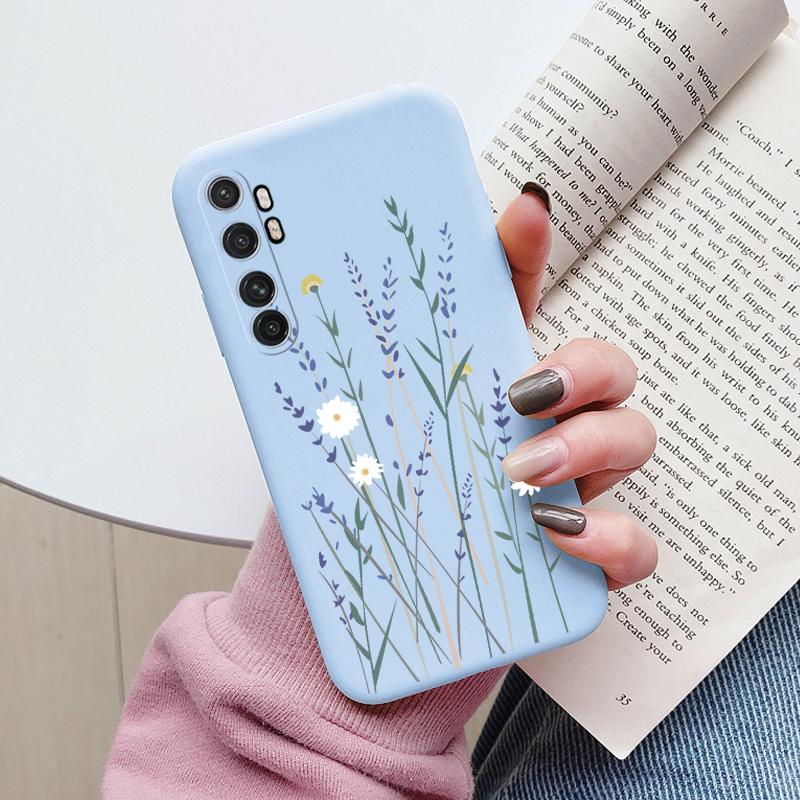 

Heart Flowers Fundas For Xiaomi Mi Note 10 Lite Phone Case Cute Soft Protective Silicone Cover For Xiaomi Mi Note 10 Lite Bags Mi Note 10 Lite