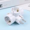 1Pc Wall Socket Extender With Switch 1 To 3 Way Eu Plug Adapter European Standard Power Adapter Multiple Sockets For Home