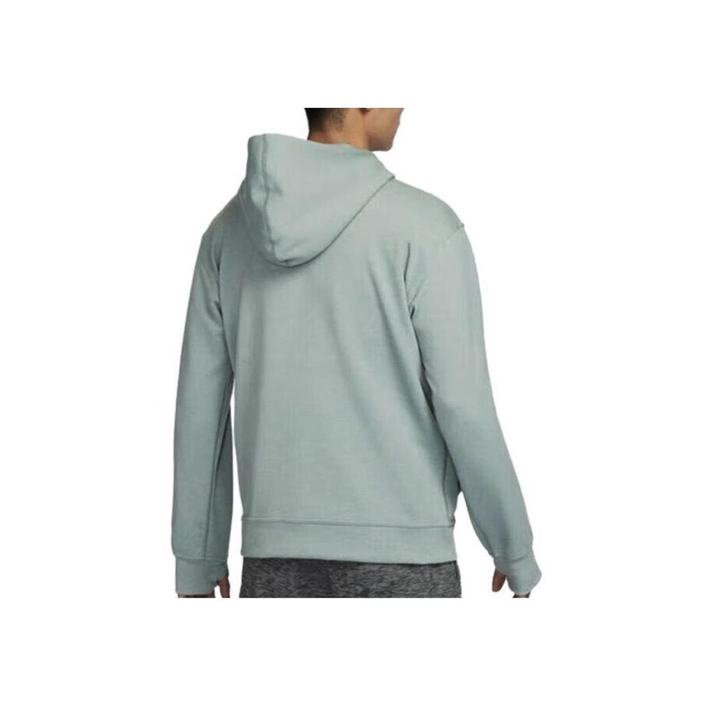Nike Logo Embroidered Solid Color Hooded Zip Jacket Men Jackets Green DQ4877-330