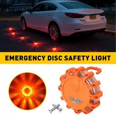 3 LED Flare Safety Emergency Warning Disc Flashing Light Roadside Strobe Beacon