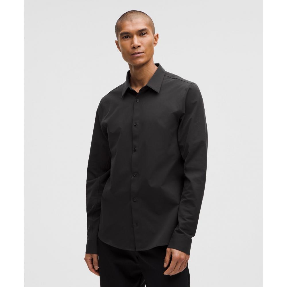 

Lululemon New Venture Long Sleeve Shirt Updated Slim Fit Black XXXL