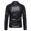 Men's Cross-Border Leather Stand-Up Collar Motorcycle Jacket - European and American Style Spring Outerwear
