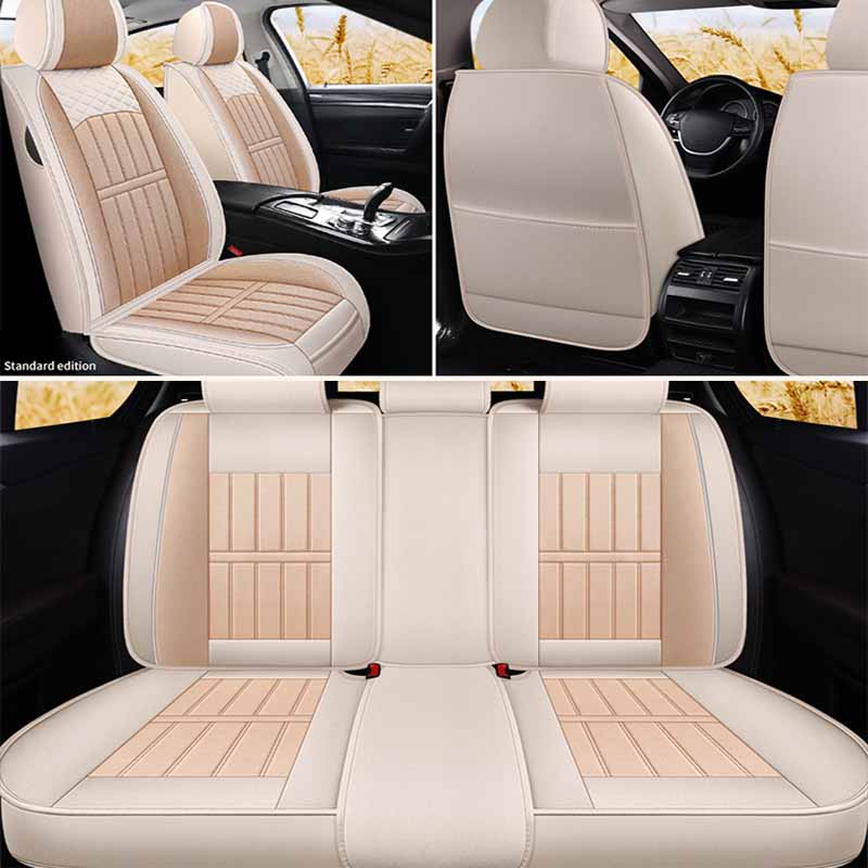 Full Envelope Car Seat Cover Breathable Seat Cover Linen Special Cushion Four Seasons Universal Seat Cushion