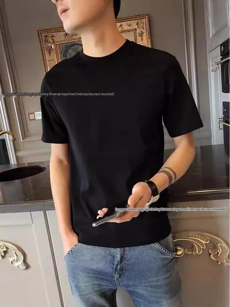 200g Heavyweight Pure Cotton Plus Size Unisex White Loose Short Sleeve T-shirt for Couples