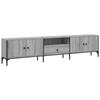 VidaXL TV Cabinet with Drawer Sonoma Grey 200x25x44 Cm Engineered Wood 838991