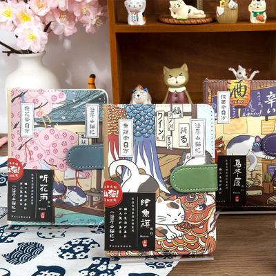 Manyetik Kapaklı Sevimli Çizgi Film Kedi Defteri Japon Eskiz Defteri Seyahat Defteri Kedi Severler İçin Öğrenci Günlüğü