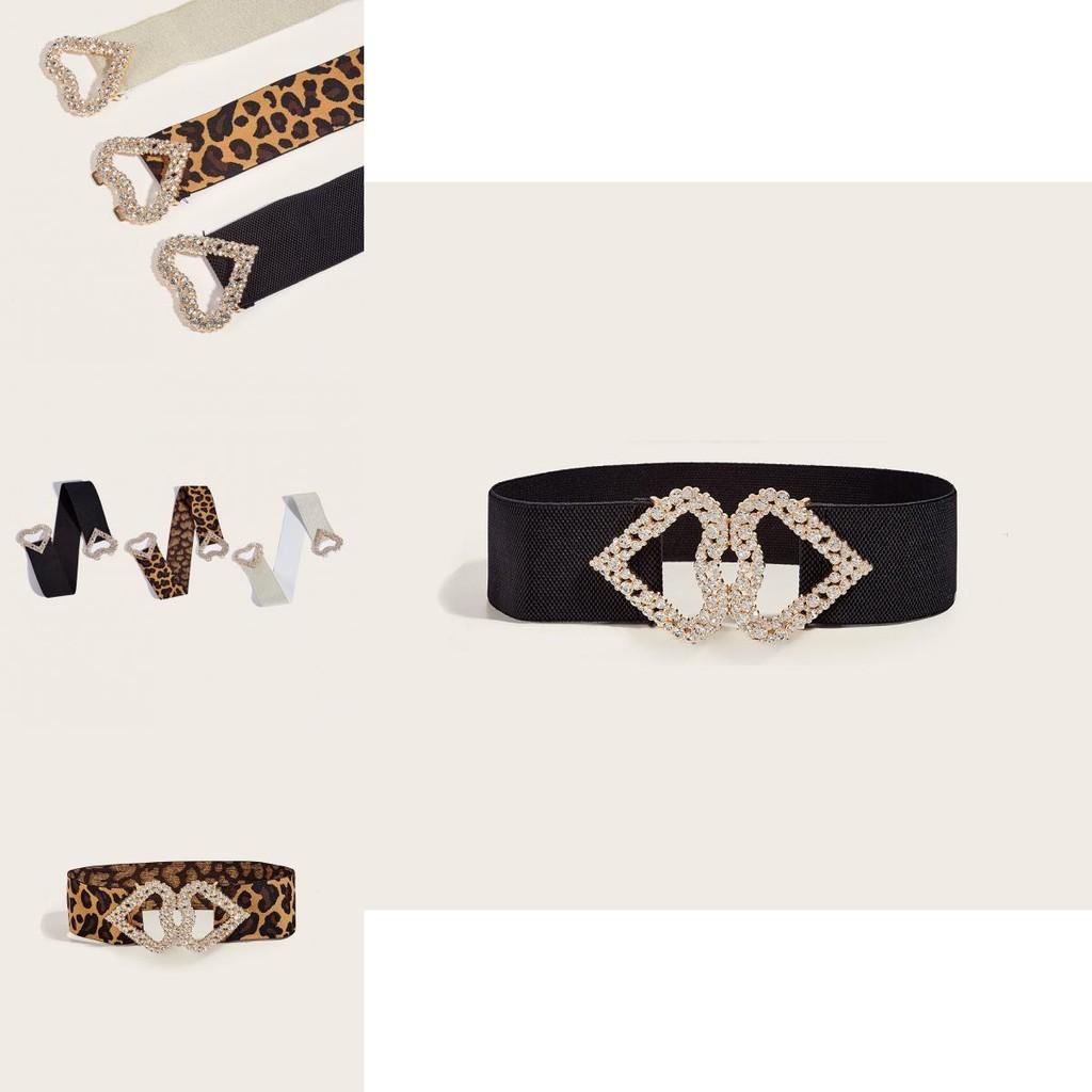 Love Heart Buckle Wide Leather Belt For Women Elegant Dress And Coat Accessory