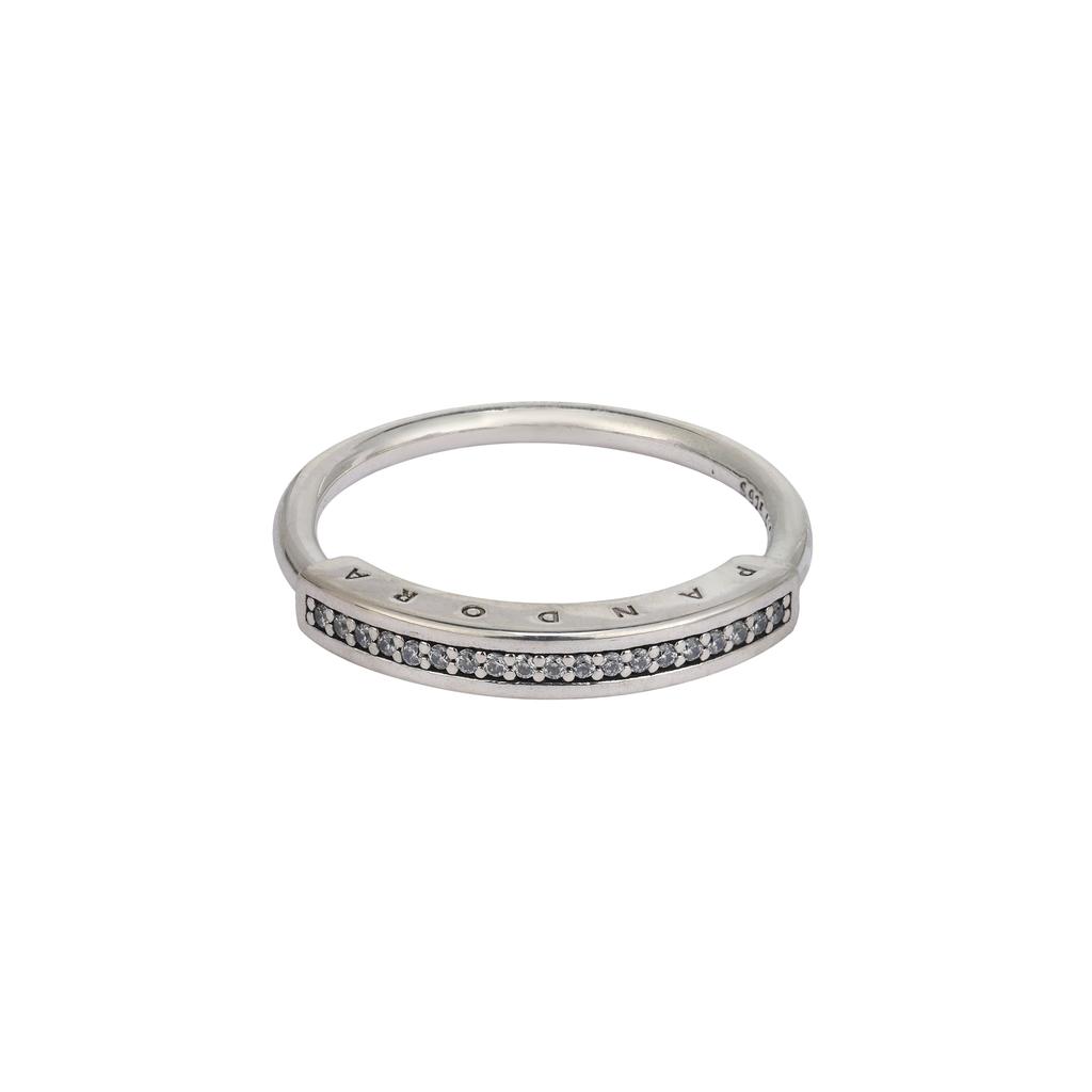 Pandora Signature Pavé Classic 925 Silver Ring Women rings 192283C01