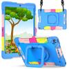 Silicone Kickstand Case IPad 8th Gen 10.2 Inch With Detachable Wrist Strap Shockproof Anti-Fingerprint Dual-Tone Design