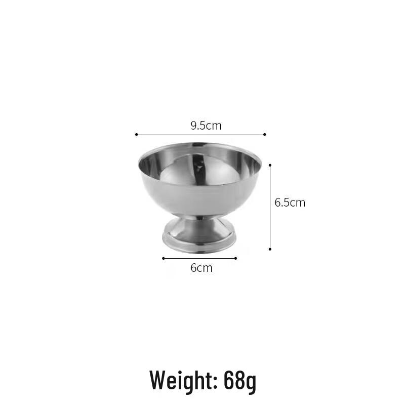 Korean Style 304 Stainless Steel Dessert Bowl & Cocktail Cup