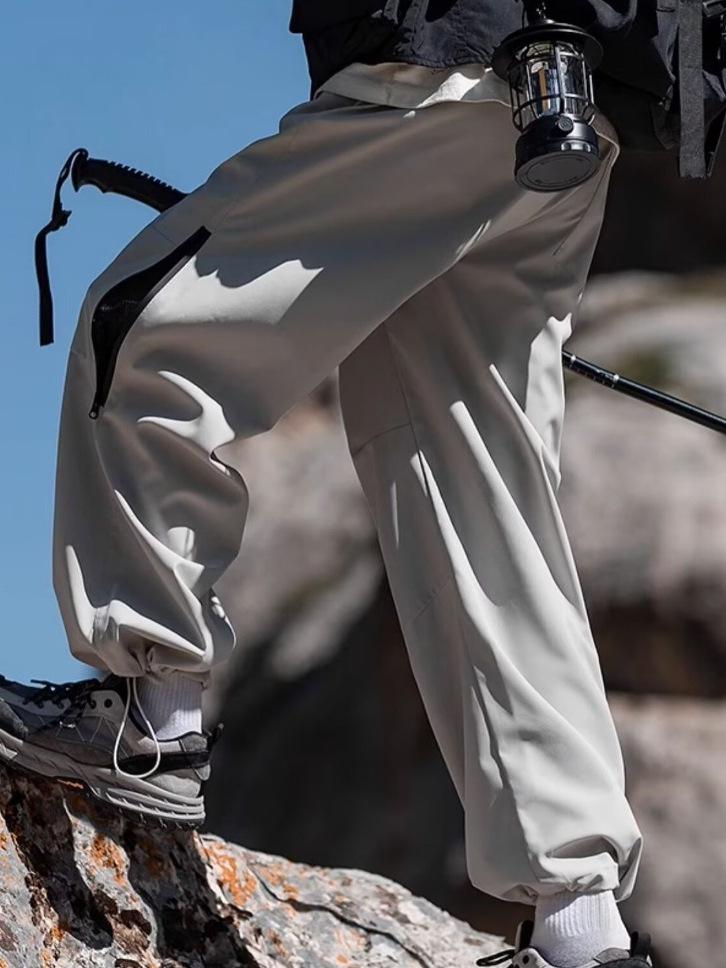 Czarne Spodnie Storm 2026: Unisex Odzież Robocza Outdoor, Wodoodporna, Prosta Nogawka, Idealna na Wędrówki Wiosną/Jesienią i do Codziennego Użytku