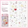 Soft Cat Collection: Transparent Waterproof PET Stickers for Girls' DIY Scrapbooking & Diary - Cute Pet Designs