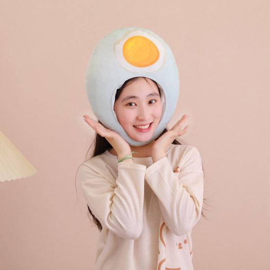 Yousheng Kachenní Vajíčko Pokrývka Hlavy Roztomilá Fotografická Rekvizita Měkká Plyšová Čepice Nositelné Krytí Hlavy na Oblečení Kreslená Pokrývka Hlavy Cosplay Party Kostýmové Doplňky