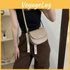 Chic Saddle Bag For Women Stylish Trendy Pu Crossbody Handbag In Black White Blue Brown Purple Khaki