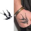 1 Sheet Graffiti Anchor Compass Temporary Tattoos For Adults Hands Necks Ankle, Fake Tattoo Stickers Waterproof Realistic Tatoos