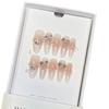 Pura Armatura da Indossare a Mano Manicure di Lusso Farfalla French Flash Polvere di Zircone Diamante