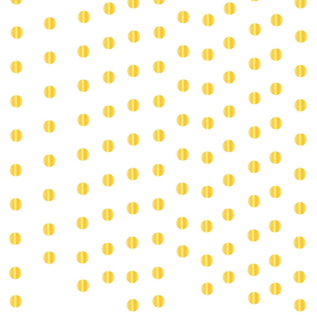 Guirnalda de Papel Espejo con Purpurina Dorada para Decoraciones de Fiesta y Boda