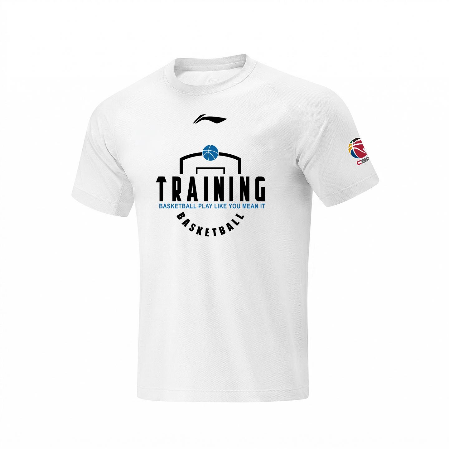 Li Ning Short Sleeved T Shirts Unisex White AHSVE61-2TRAINING S