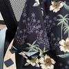 Hawaiian Coconut Full Printed Floral Ice Silk Short Sleeve Shirt Men's Summer Fashion Brand Loose Vacation Style Beach Shirt