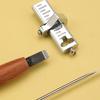 Leather Edging Trimmer Positioning Tool Leather Edging Scriber Auxiliary Tool Clearly Scale Easy To Use for Leathercraft