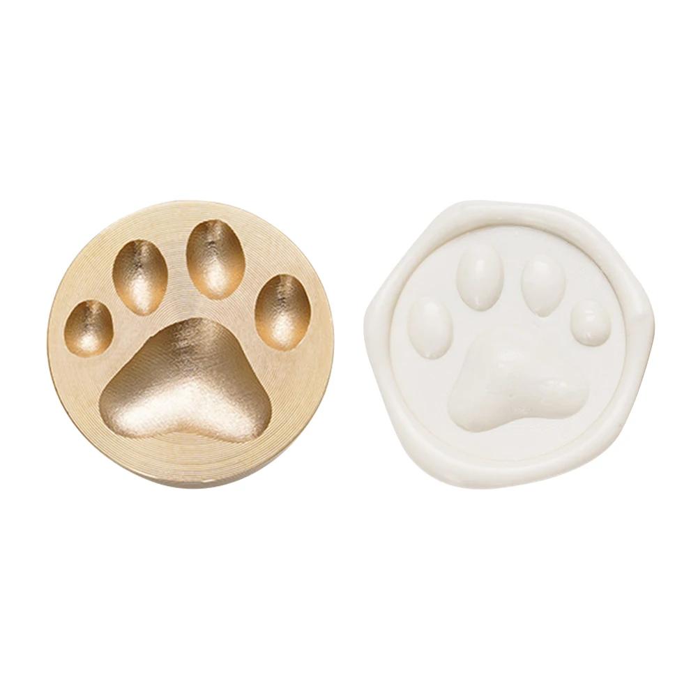 3D Fire Lacquer Seals 15-25mm Embossed Wax Grain Seal Head Retro Brass Multipurpose DIY Craft Decorative Tool for Greeting Card