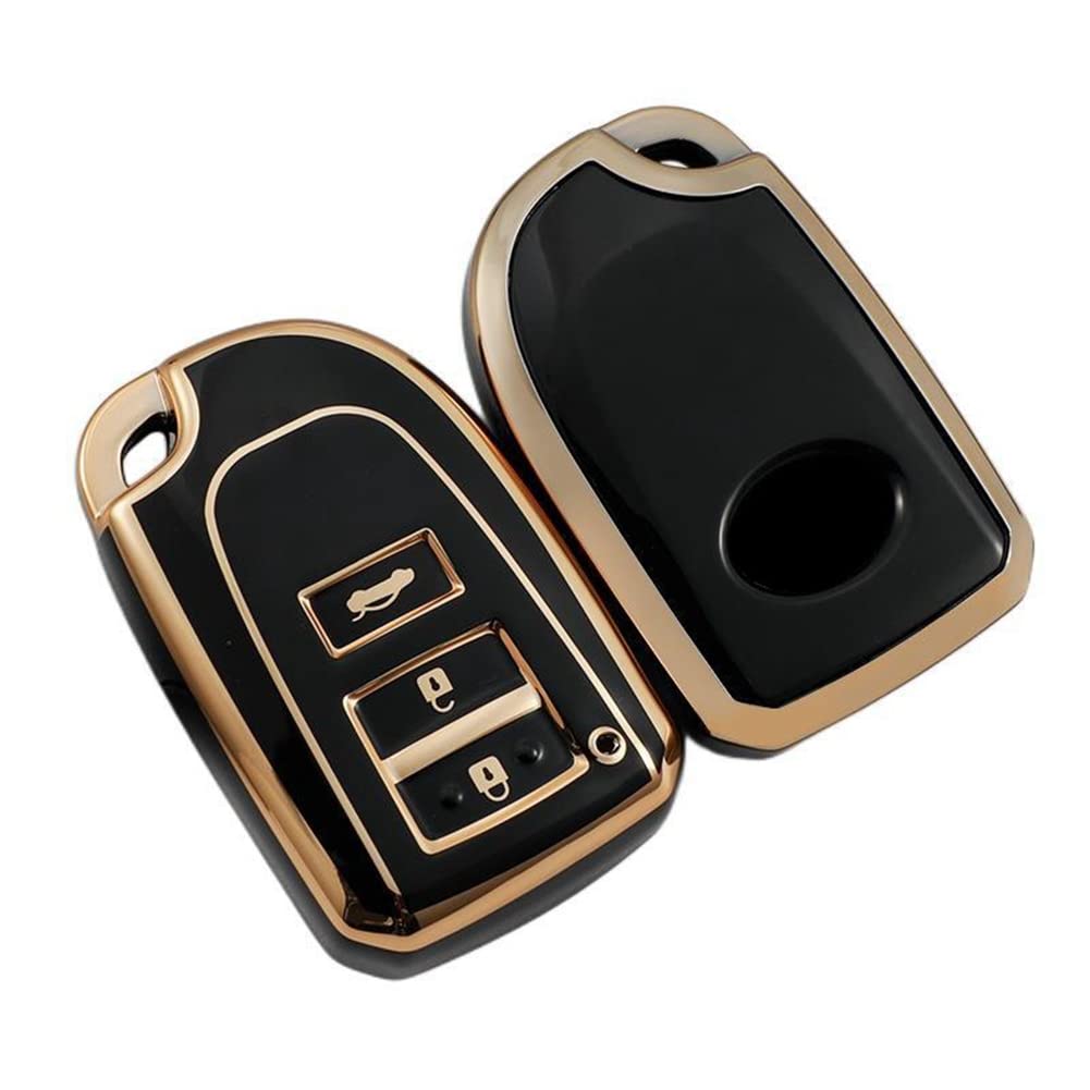 YANMW Hiace Key Case Compatible Toyota Hiace 200 Series Porte Spade 140 Series Regius Ace Key Cover TPU (Black)