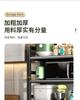 Le Kuai's fourth floor kitchen floor standing multifunctional storage rack, movable small cart, 2nd floor, 2-mesh storage rack, vegetable basket, home