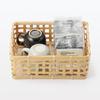 MUJI Bamboo Woven 21cm W x 30cm D x 12cm MDC77A2S Basket, Natural, Approx. H,