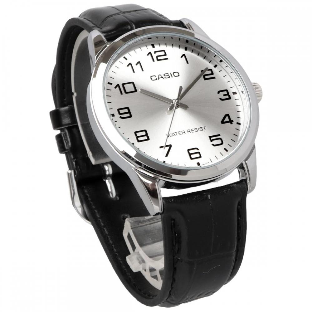 Casio Ανδρικό Ρολόι CASIO Αναλογικό Χαλαζία MTP-V001L-7B Απλή Συσκευασία Χωρίς Κουτί Παρουσίασης Ασημί Μοντέλο Εξωτερικού