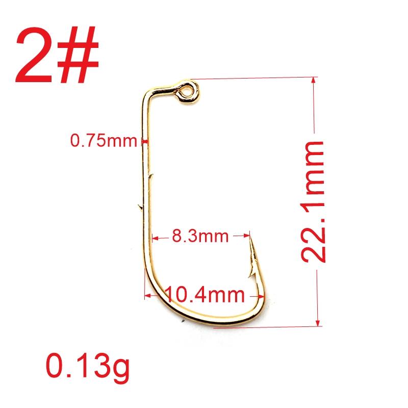 50pcs 90 Degree DIY Aji Head Hook Rock Mini Fishing Hooks 32891 Finesse For Soft Worm Lure Double Barbs