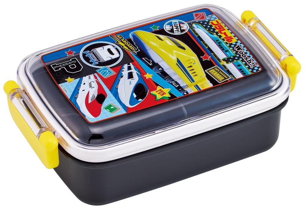 Skater Lunch with a Soft Single Made in Plarail Children's Box, 450ml, Dome-Shaped Lid, Tier, Japan, 26, Boys' RBF3AN-A