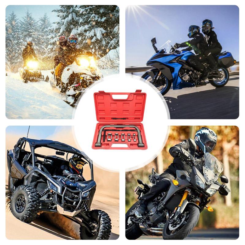 Motorcycle Valve Spring Tool Extension Rods Disassembly-Free Extension Rods Spring Clamp Collet Pusher Adapters For Small Engin