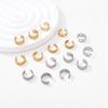 European Luxury Titanium Steel No-Pierce Ear Cuff for Women - High-End Fashion Open Hoop Earring