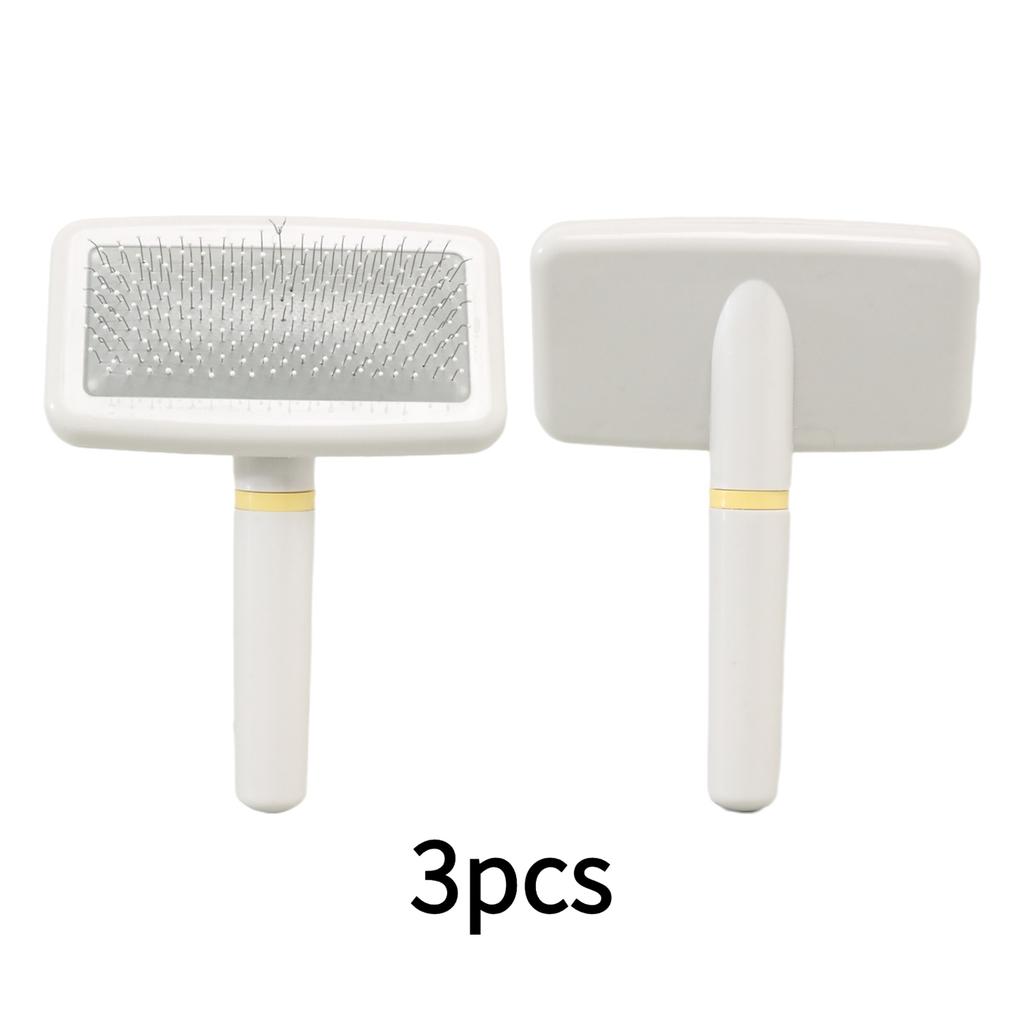 Airbag Needle Pet Brush Plastic White Dot Dog Comb White Grip Pet Comb