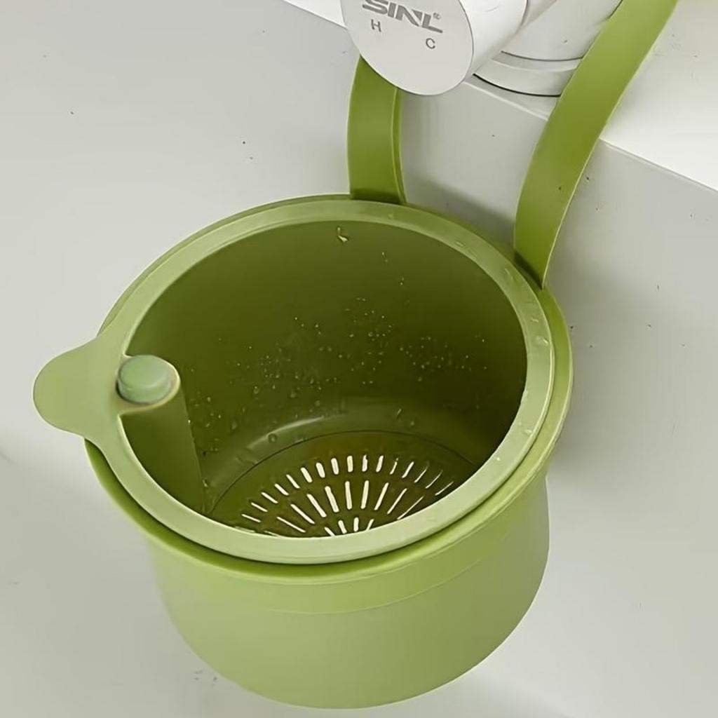 Self-cleaning Push-type Sink Filter Basket - Automatic Food Waste Drainage Basket with Removable Bottom, Easy To Install and Remove
