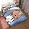 Bubu Dudu Cartoon Schattige Beer Kawaii Kerstcadeau Beddengoed Set Dekbedovertrek Kussensloop Beddengoed Set Beddengoed Laken Dekbed Maat