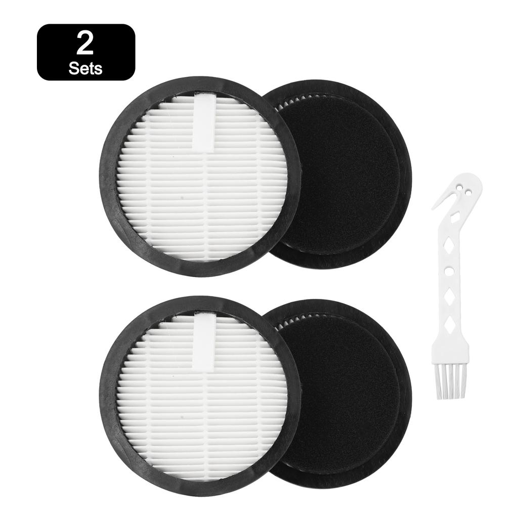 Hepa Filter And Foam Sponge Compatible With AFNOP Acevac11 Cordless Vacuum, 2 Pack Includes 2 Hepa Filters + 2 Sponges