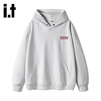Izzue American Retro Letter Print Kapuzensweatshirt