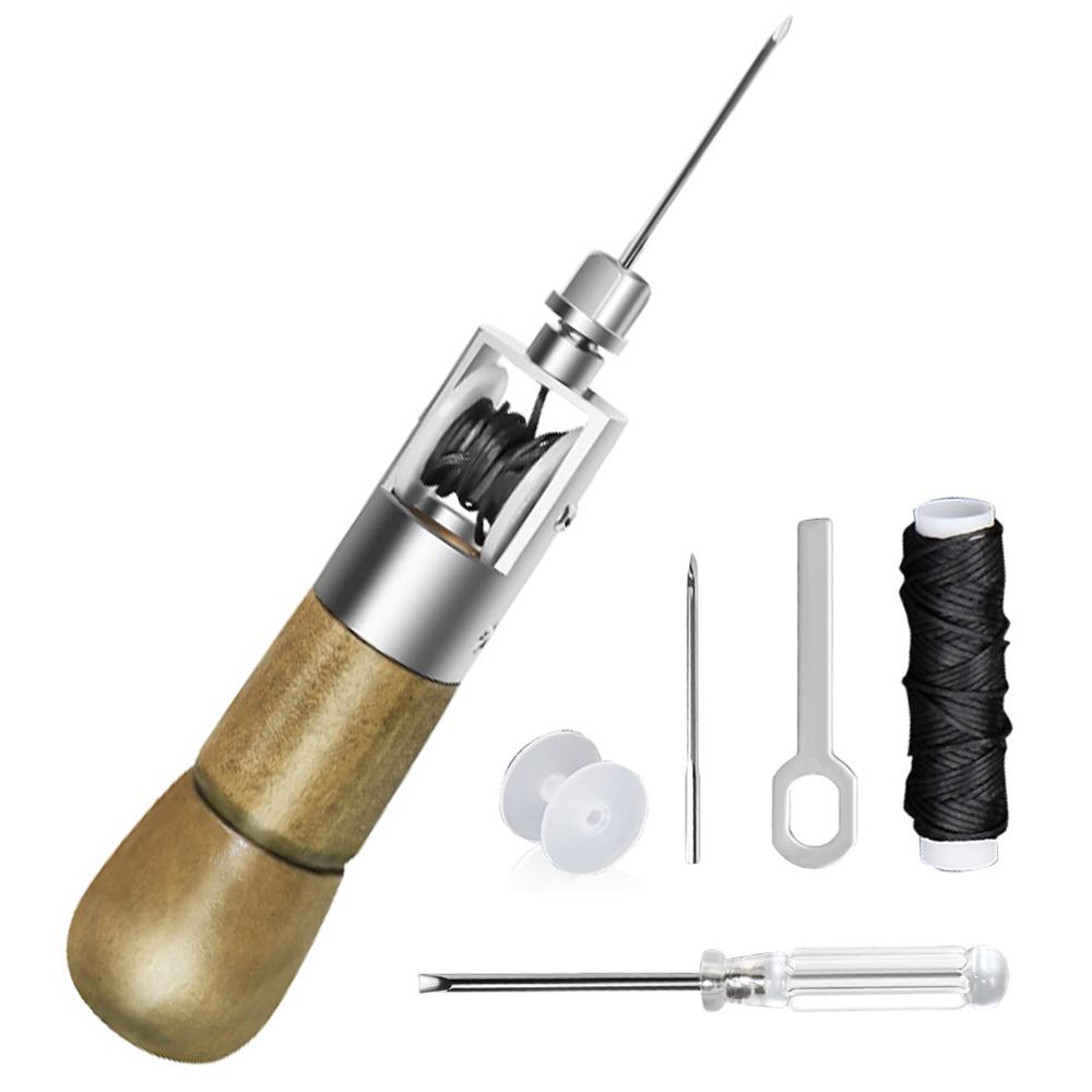 Instrument de cusut Trusă de cusut din piele Ață ceară Unelte de cusut manual Cusut din piele Marginea de bricolaj Cizmaș Pânză Instrumente de reparație Cusătură benzi de curele