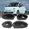 Links Rechts Türseite Rückspiegelabdeckung Links Rechts Außenspiegelabdeckung Ersatz für Fiat 500 2007 bis