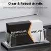 Acrylic Business Card Holder High Capacity Organizer Name Card Storage Stand For Office Meetings And Professional Use