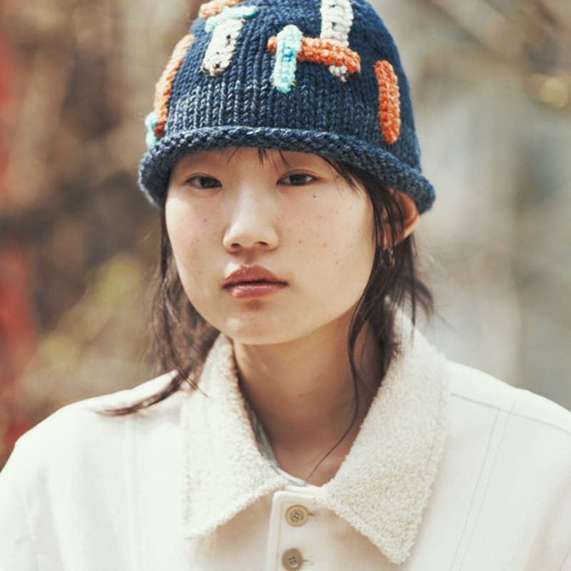 

MISU A BARBE TILE BEANIE MULTI NAVY MULTI NAVY