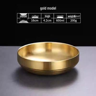 Wutuo 16cm Gold Edelstahl Mehrzweckschüsseln