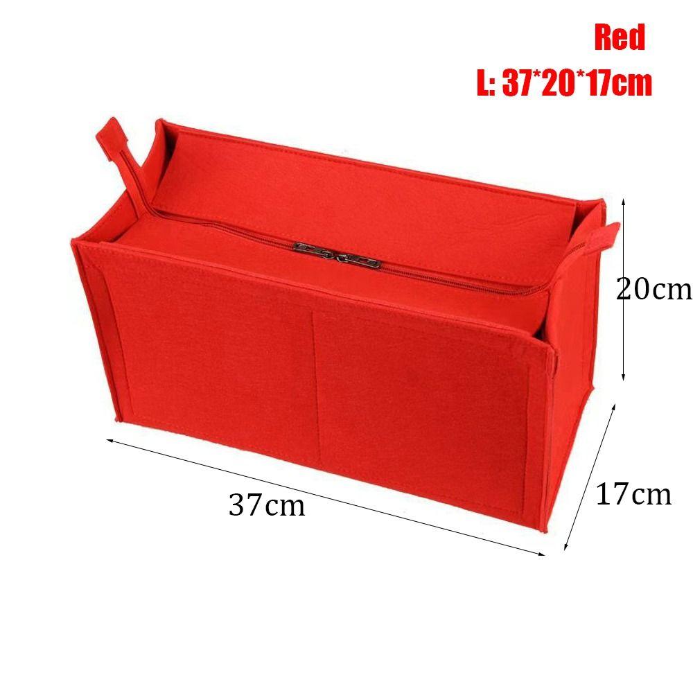 

Felt Insert Liner Purse Organiser Pouch Handbag Tote Bag Internal Bag For LV Onthego S червоний